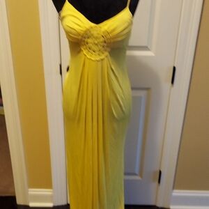 Body Central Sunlit Yellow Maxi Dress